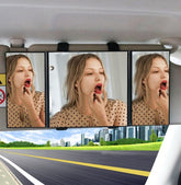 Car sun visor makeup mirror