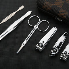 Checkered 10-piece set nail set