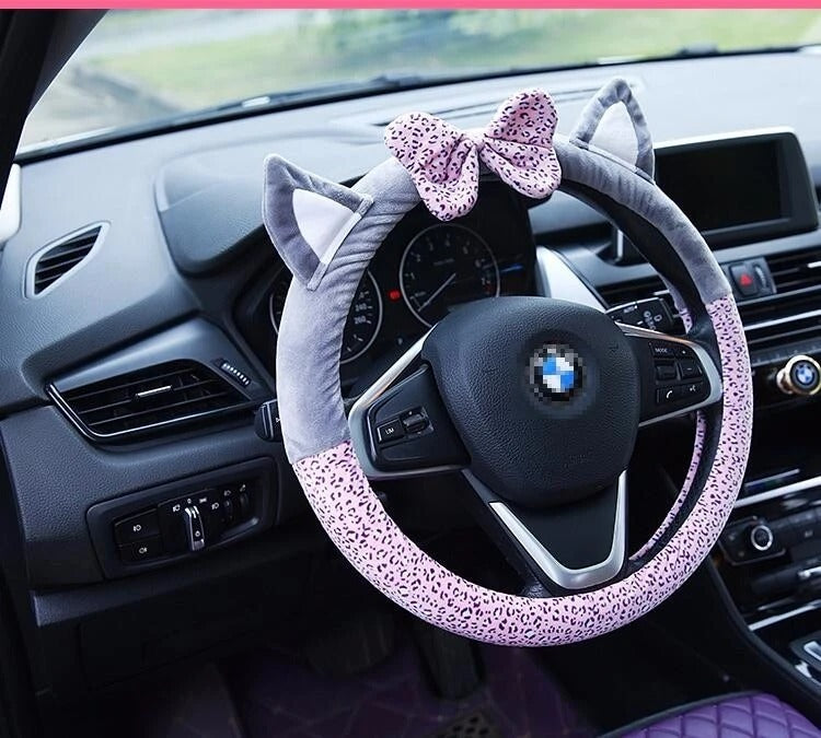 Cute Cat Ear Steering Wheel Cover