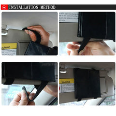 Car sun visor makeup mirror