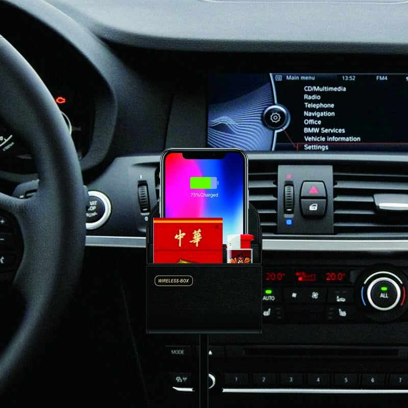 Dual Cell Storage Box For Wireless Charger