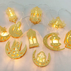 Arab Ramadan Decorated Strings Of Lights For The Middle East Eid Festival