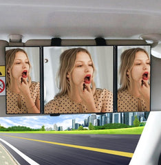 Car sun visor makeup mirror