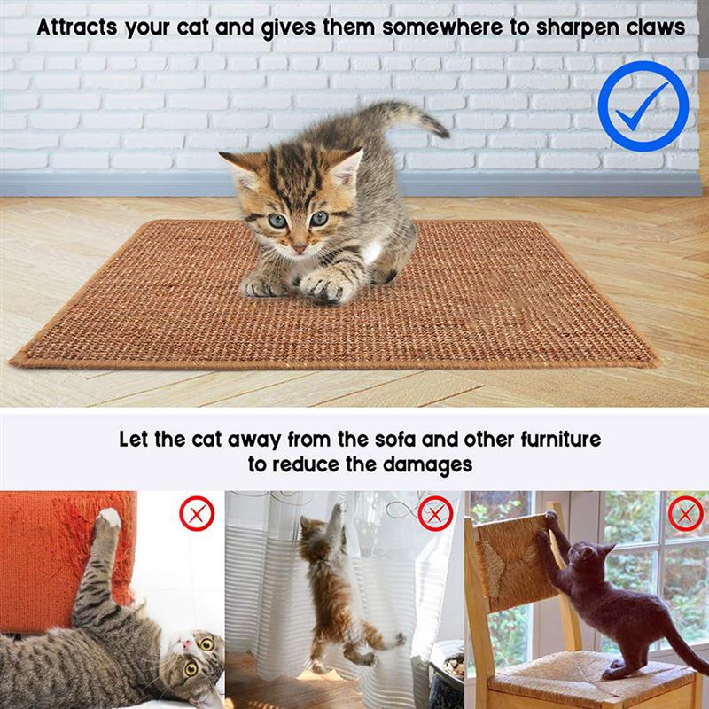 KittyHaven™ |-Elevate Your Cat's World with KittyHaven™ - The Ultimate Sisal Cat Scratching Mat!